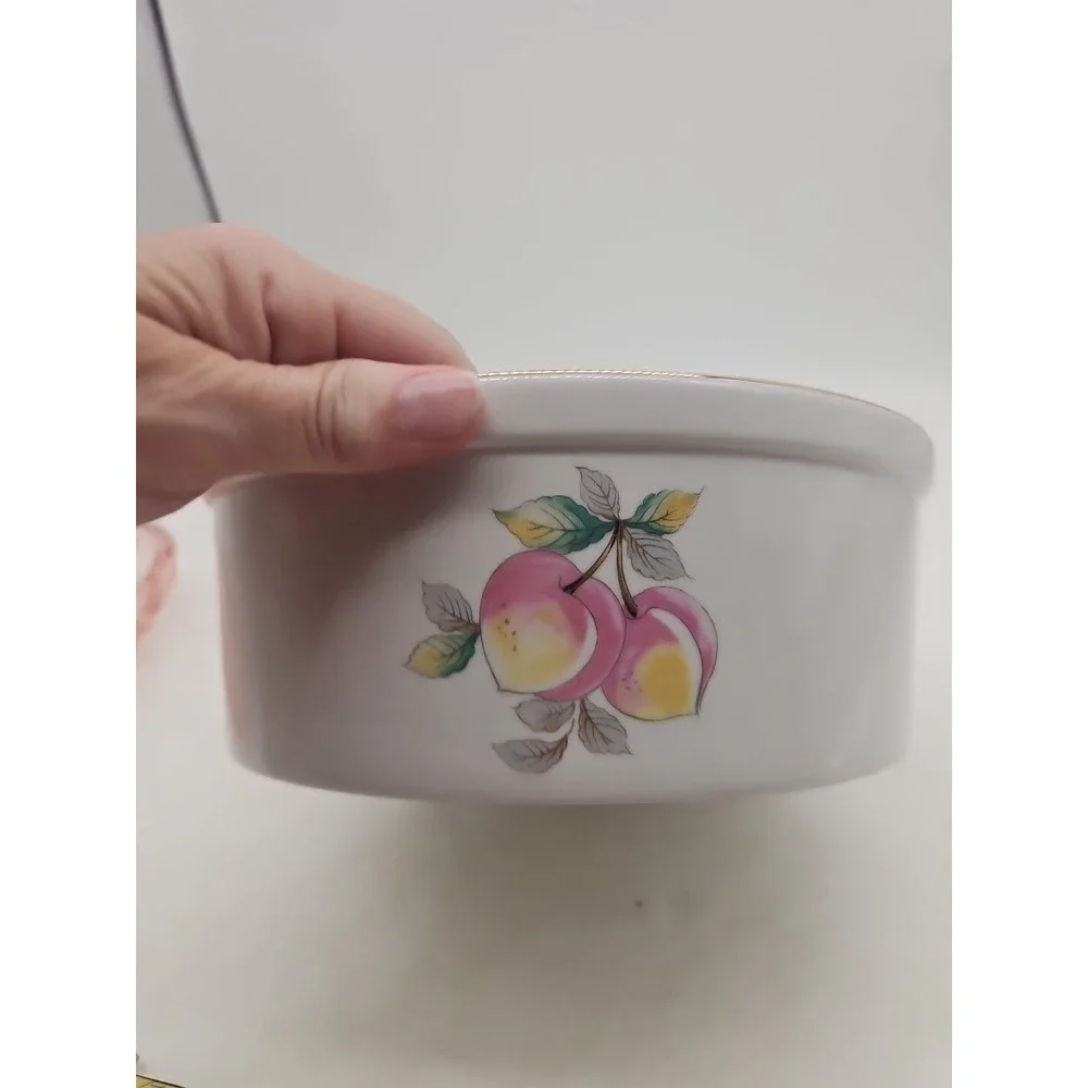 VTG ~  Casserole  Dish ~ Oven‎ To Table Cookware ~ Fruit 7531 ~ 9